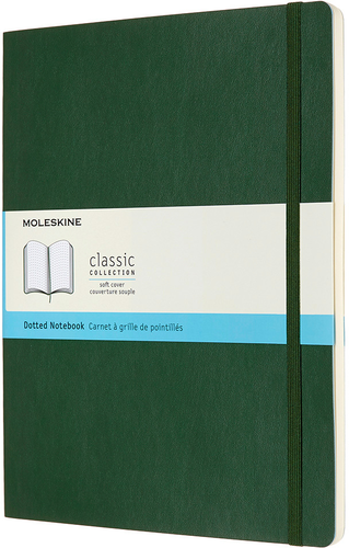 MOLESKINE Notizbuch XL SC 25x19cm 600080 gepunktet, myrtengrn, 192 S.