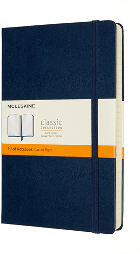 MOLESKINE Notizbuch HC L/A5 606235 liniert,saphir,208 S.