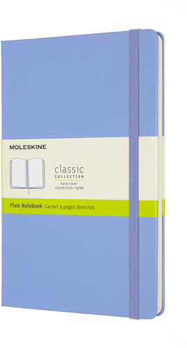 MOLESKINE Notizbuch HC L/A5 850826 blanko,hortensienblau,208 S.