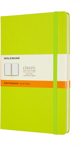 MOLESKINE Notizbuch HC L/A5 850871 liniert,limetten grn,208 S.
