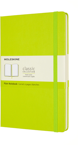 MOLESKINE Notizbuch HC L/A5 850888 blanko,limetten grn,208 S.