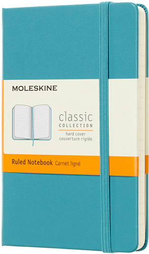 MOLESKINE Notizbuch P/A6 715246 liniert,HC,Riff Blau