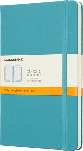 MOLESKINE Notizbuch L/A5 715345 liniert, HC, Riff Blau