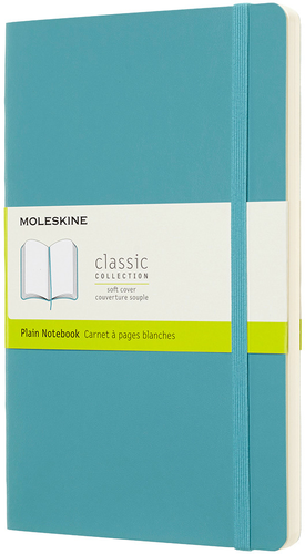MOLESKINE Notizbuch L/A5 715529 Blanko, SC, Riff Blau