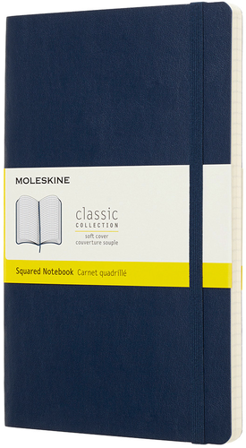MOLESKINE Notizbuch L/A5 715598 Kariert, SC, Saphir