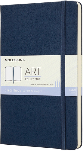 MOLESKINE Skizzenbuch L/A5 715611 165g, HC, Saphir