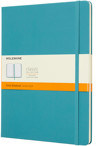 MOLESKINE Notizbuch XL 716076 liniert, HC, Riff Blau