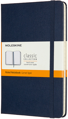 MOLESKINE Notizbuch Medium 18,2x11,8cm 626666 liniert, saphire, 208 Seiten