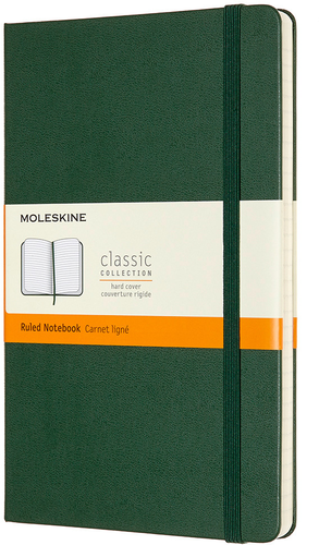MOLESKINE Notizbuch HC L/A5 629063 liniert, myrtengrn, 240 S.