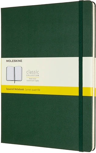 MOLESKINE Notizbuch XL HC 25x19cm 629124 kariert, myrtengrn, 192 S.