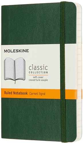 MOLESKINE Notizbuch SC P/A6 629148 liniert, myrtengrn, 192 S.