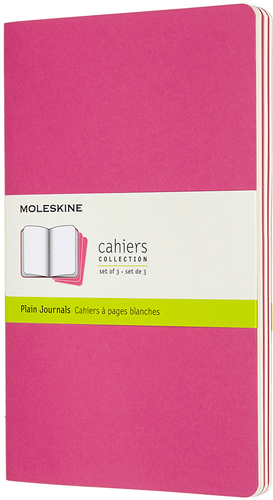 MOLESKINE Notizbuch Karton 3x L/A5 629681 blanko, kinetisches pink,80S.