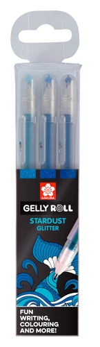 SAKURA Gelly Roll 0.5mm POXPGBSTA3C Startdust Glitter Ocean 3 St.