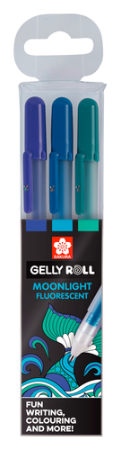 SAKURA Gelly Roll 0.5mm POXPGBMOO3C Moonlight Ocean 3 Stck