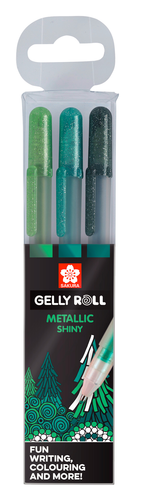 SAKURA Gelly Roll 0.5mm POXPGBMET3B Metallic Forest 3 Stck