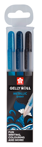 SAKURA Gelly Roll 0.5mm POXPGBMET3C Metallic Ocean 3 Stck