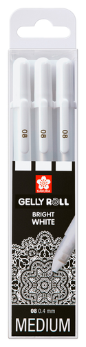 SAKURA Gelly Roll 0.4mm POXPGBWH3 White 3 Stck
