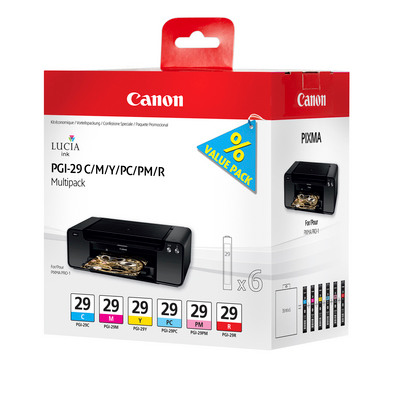 CANON Multipack Tinte CMY/PC/PM/R PGI-29 Multi PIXMA Pro-1 6x36ml