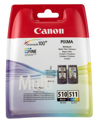 CANON Multipack Tinte schwarz/color PGCL510/1 PIXMA MP 240 9ml
