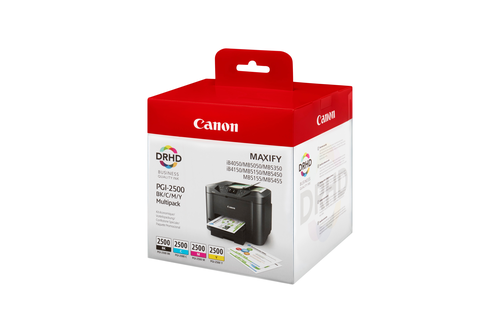 CANON Multipack Tinte BKCMY PGI-2500 P MAXIFY MB5050/5350 1000/700 S.