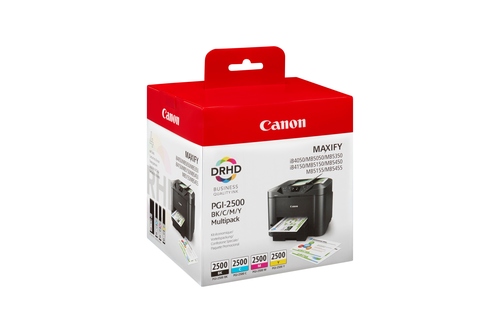 CANON Multipack Tinte BKCMY PGI-2500 P MAXIFY MB5050/5350 1000/700 S.