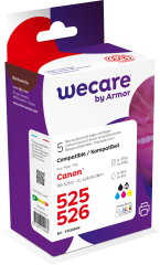 WECARE Multi rebuilt 525/526 BKCMY CLI-526PACKWE z.Canon...