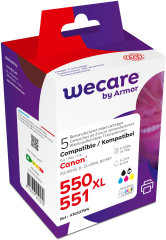 WECARE Multi rebuilt 550/551 BKCMY PGI550/CLI551WE...