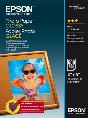 EPSON Photo Paper Glossy 10x15cm S042549 InkJet 200g 500 Blatt