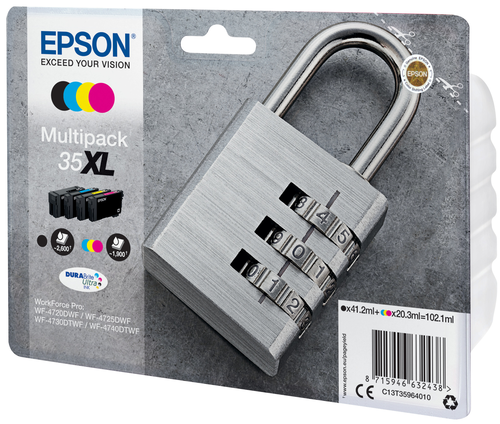 EPSON Multipack Tinte XL CMYBK T359640 WF-4720/4725DWF 4-color