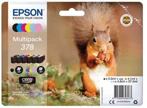 EPSON Multipack Tinte 378 6-color T378840 XP-8500/8505