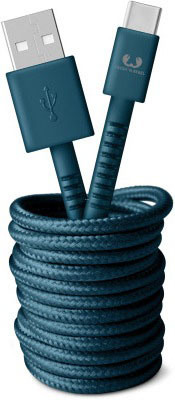 FRESHN REBEL USB - Micro USB 3m 2UMC300PB Fabriq cable Petrol Blue