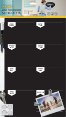 SECURIT Wand-Kreidetafel PLAN FB-PLAN schwarz 44.9x30x0.3cm