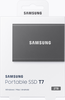 SAMSUNG MEMORY SSD Portable T7 2TB MU-PC2T0T/WW USB 3.1 Gen. 2 Titan Grey