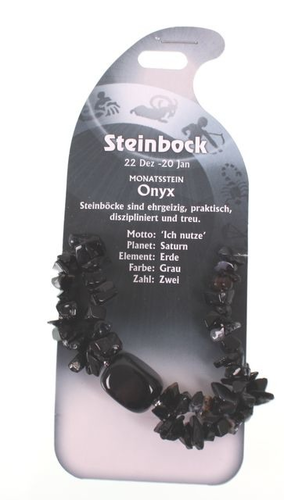 ROOST Armband Steinbock G246 Onyx