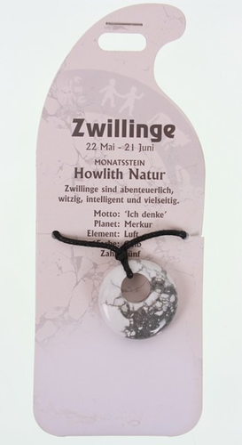 ROOST Halsband Zwilling G251 Howlith natur