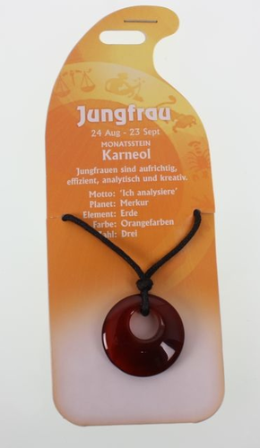 ROOST Halsband Jungfrau G254 Karneol