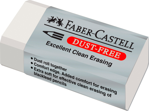 FABER-CASTELL Radierer Dust-free 187130 weiss