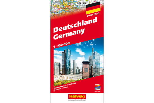 HALLWAG Strassenkarte 382830904 Deutschland (Dis) 1:750000