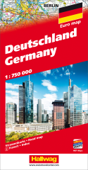 HALLWAG Strassenkarte 382830904 Deutschland (Dis) 1:750000