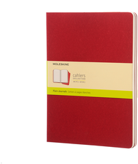 MOLESKINE Notizheft Cahier XL 25x19cm 931090 blanko, rot...