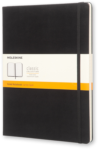 MOLESKINE Notizbuch XL 323067 liniert schwarz