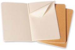 MOLESKINE Notizheft Cahier A5 500-7 blanko, natur 3...