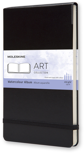 MOLESKINE Aquarell-Skizzenbuch A5 705625 blanko schwarz