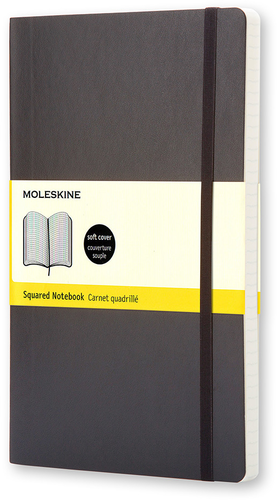 MOLESKINE Notizbuch Soft A5 718-6 kariert schwarz