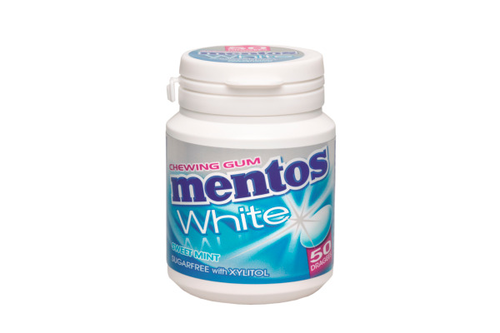 MENTOS Gum White Sweet Mint 3615 75g