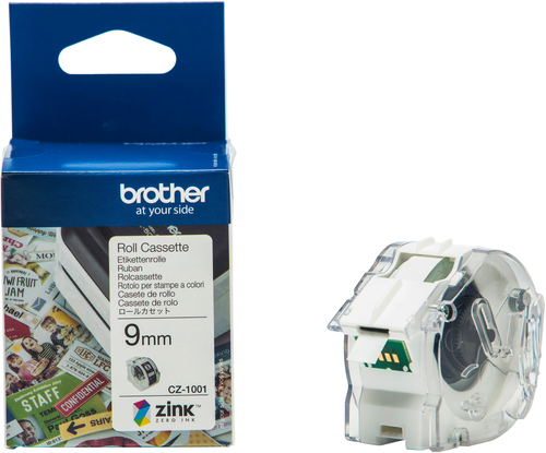 BROTHER Colour Paper Tape 9mm/5m CZ-1001 VC-500W Compact Label Printer