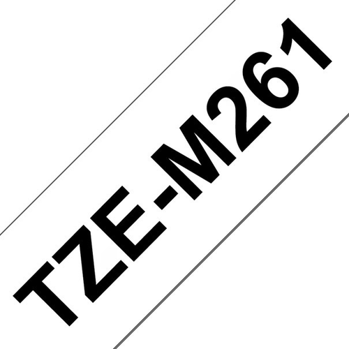 PTOUCH Band matt lamin. schwarz/weiss TZE-M261 PT-D800W/D900W 36mm