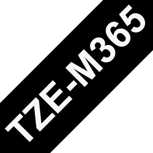 PTOUCH Band matt lamin. weiss/schwarz TZE-M365 PT-D800W/D900W 36mm