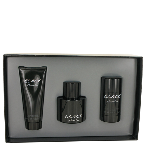 Kenneth Cole Black by Kenneth Cole Gift Set -- 3.4 oz Eau de Toilette Spray + 3.4 oz After Shave Balm + 2.6 oz Deodorant Stick