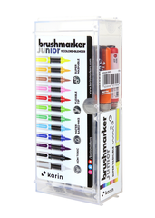 KARIN Brush Marker JUNIOR + blender 27C10 Basic colours...